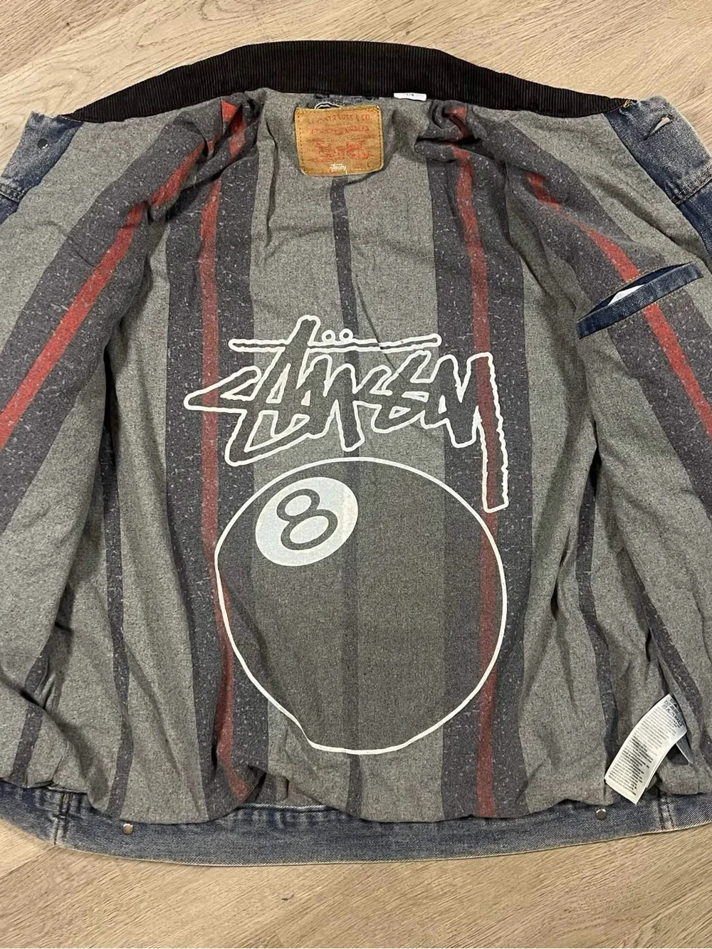 Stussy Levi’s Denim Jacket Size Large